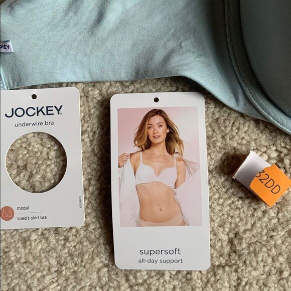 Jockey Smooth & Sleek Bra Supersoft Underwire T-Shirt Bra 32DD Convertible Strap - Picture 9 of 9